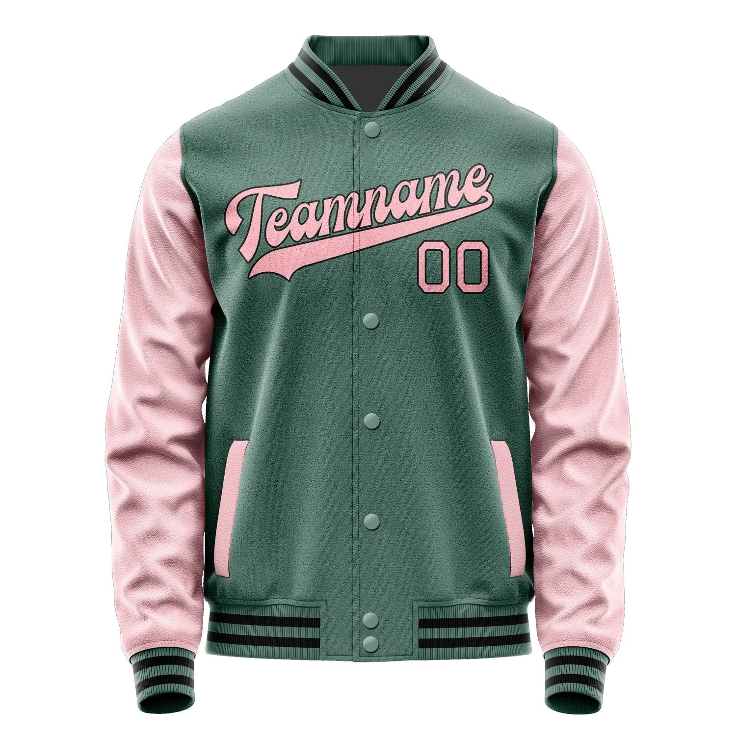 Custom Blue Green Light Pink Jacket sold by Tailorly product image thumbnail 4