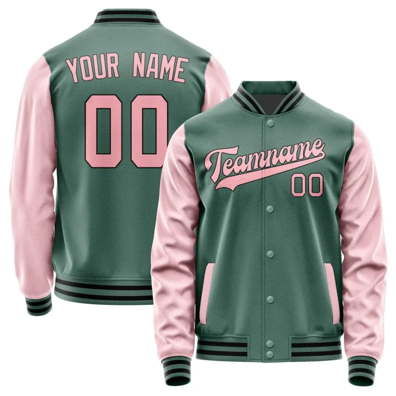 Custom Blue Green Light Pink Jacket sold by Tailorly