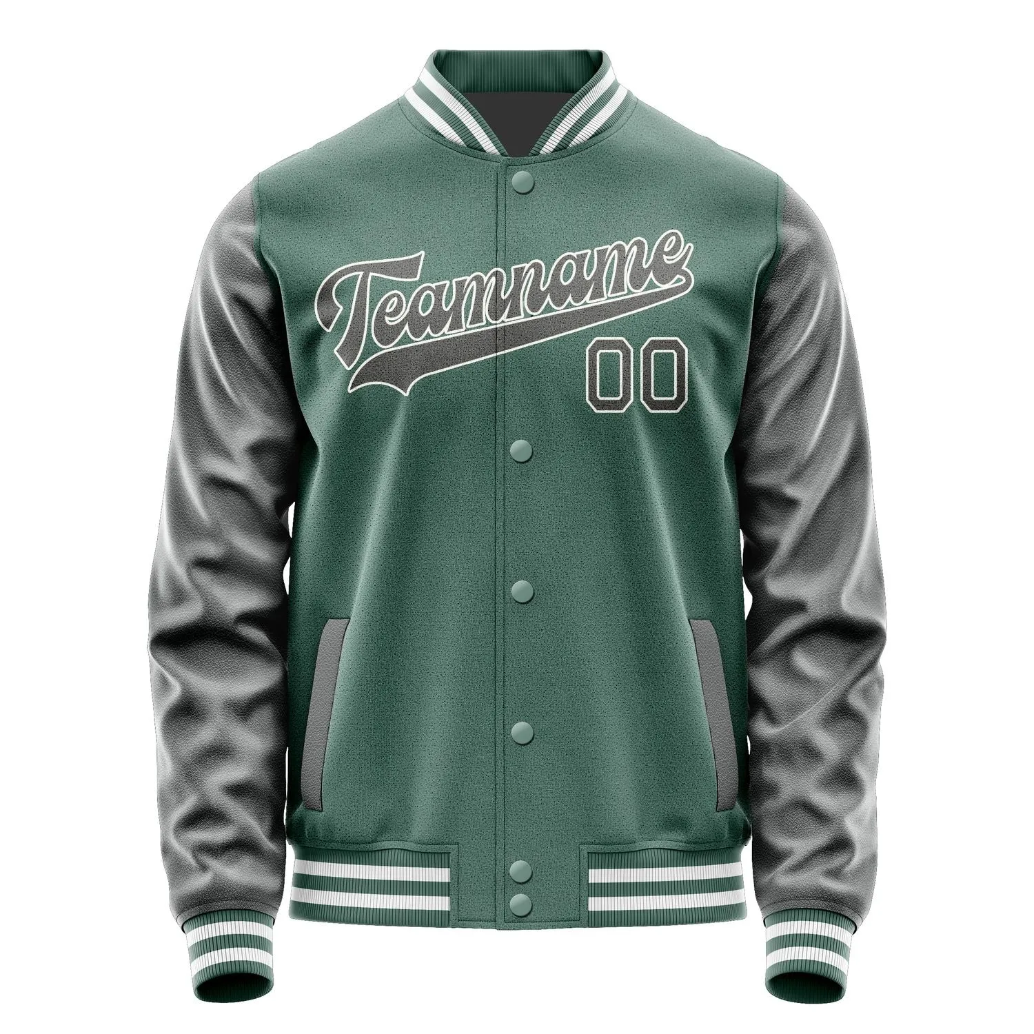 Custom Blue Green Dark Grey Jacket sold by Tailorly product image thumbnail 4