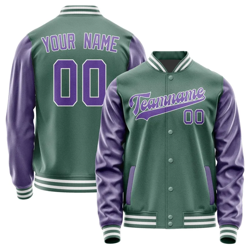Custom Blue Green Light Purple Jacket sold by Tailorly