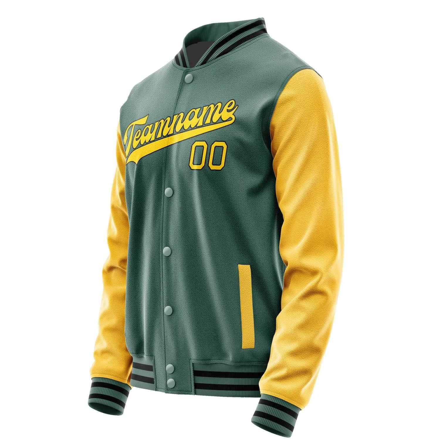Custom Blue Green Gold Jacket sold by Tailorly product image thumbnail 2
