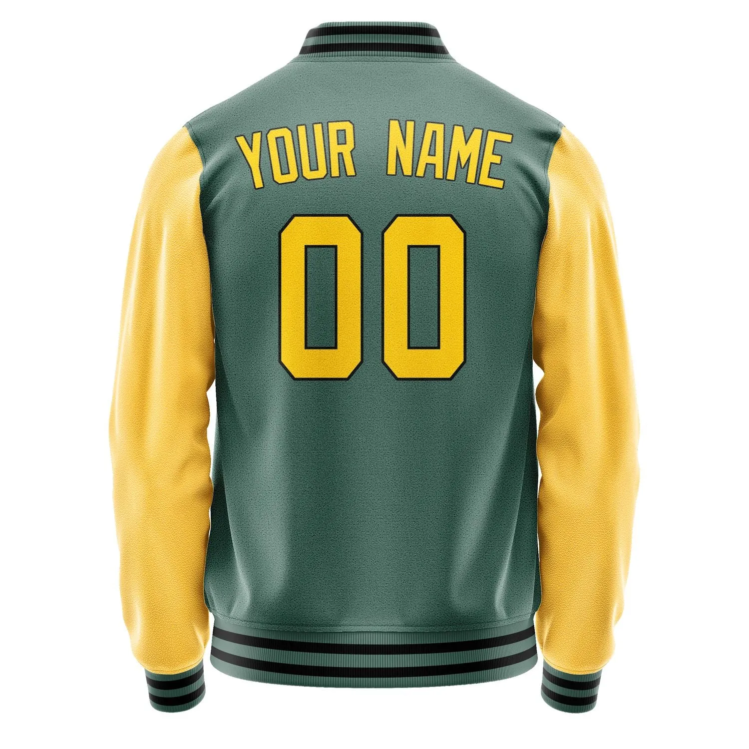 Custom Blue Green Gold Jacket sold by Tailorly product image thumbnail 3