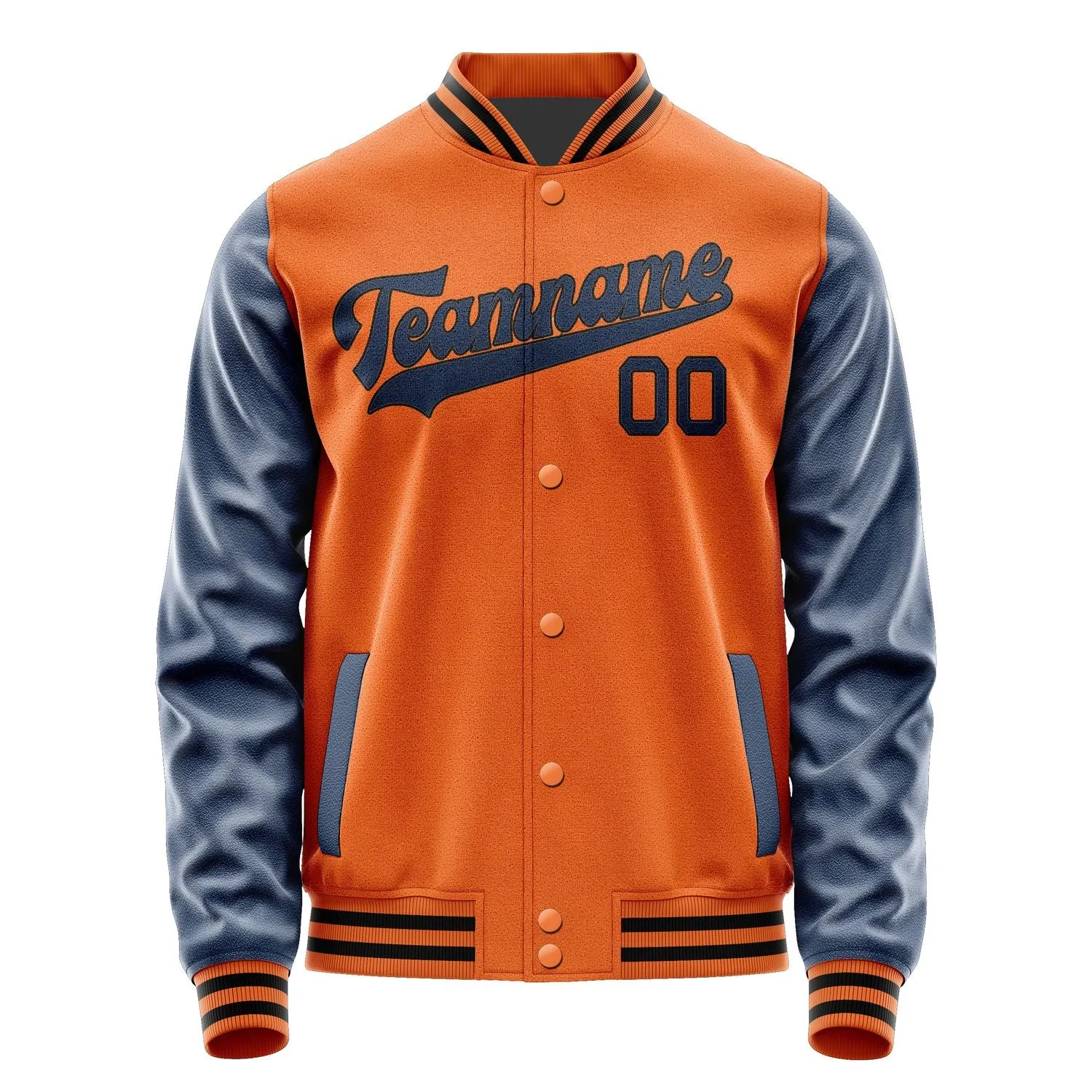 Custom Orange Blue Jacket sold by Tailorly product image thumbnail 4