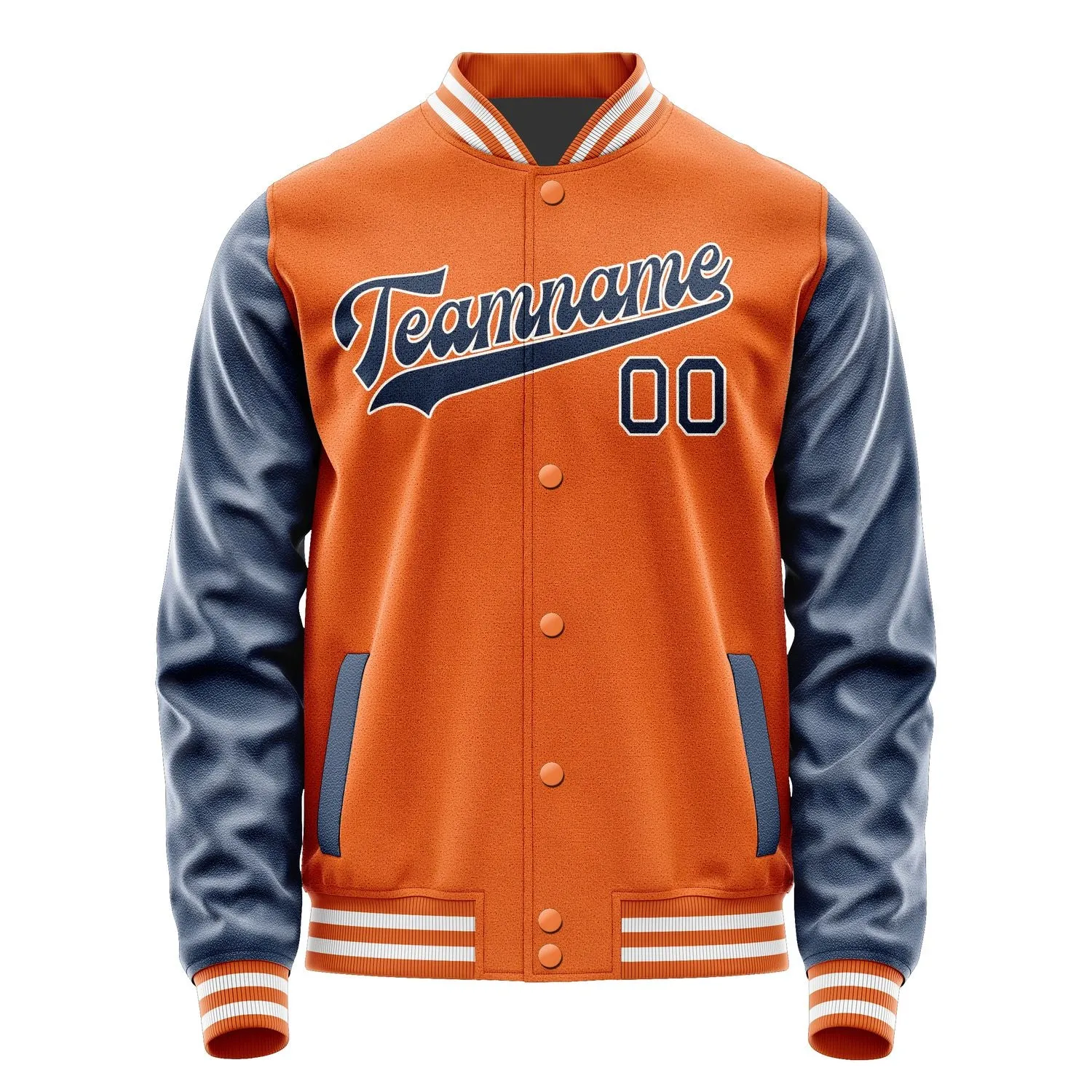Custom Orange Blue Jacket sold by Tailorly product image thumbnail 4