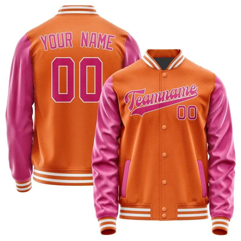 Custom Orange Pink Jacket sold by Tailorly