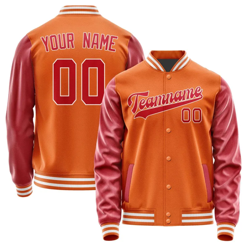 Custom Orange Red Jacket sold by Tailorly