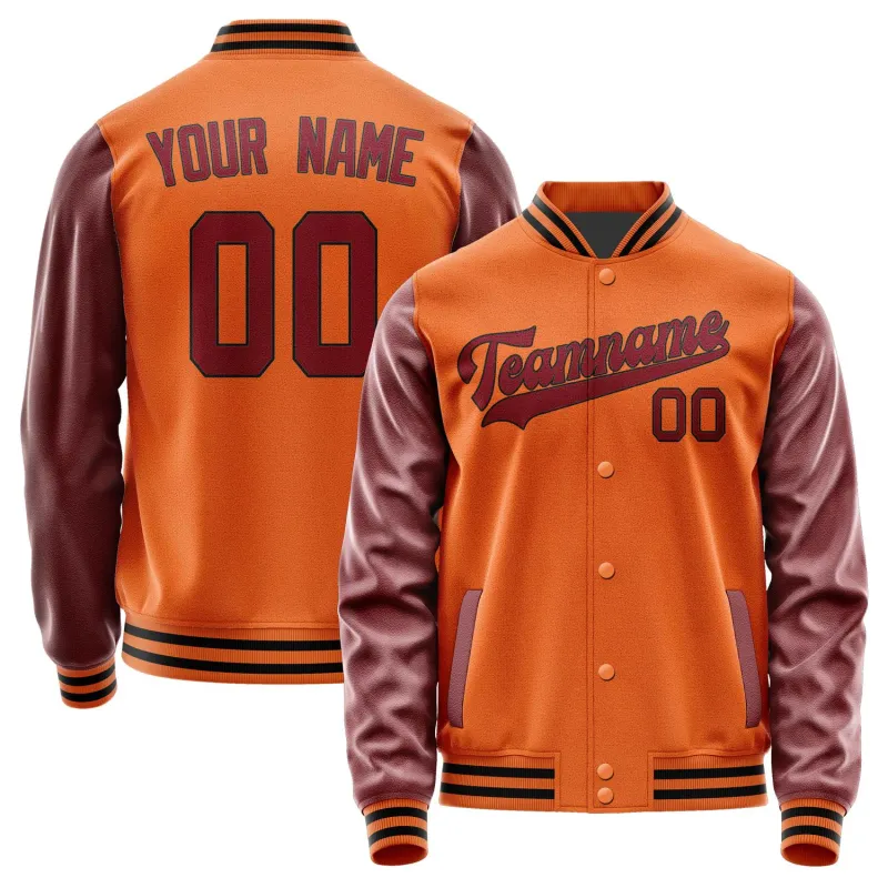 Custom Orange Crimson Red Jacket sold by Tailorly