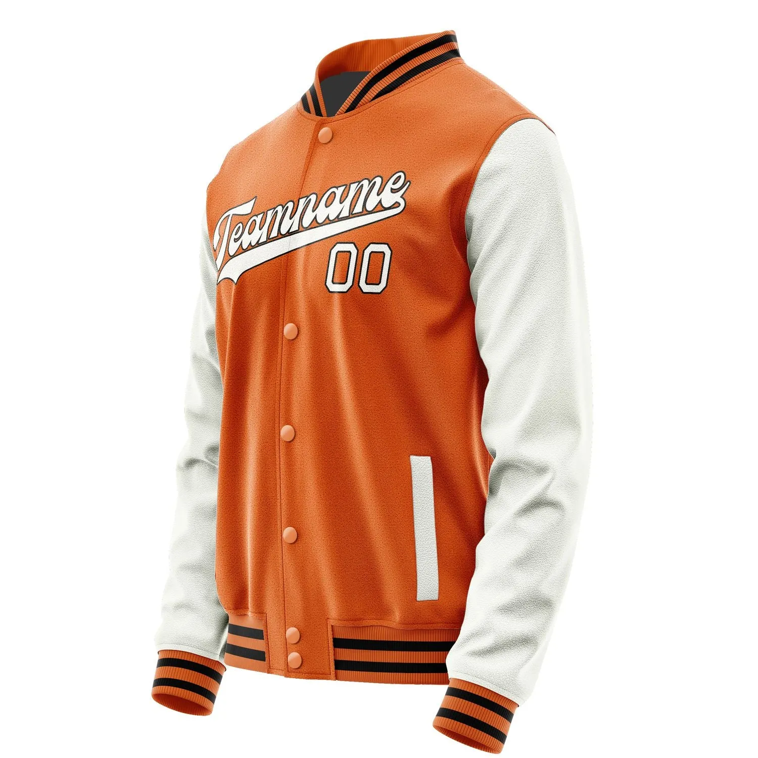Custom Orange White Jacket sold by Tailorly product image thumbnail 2