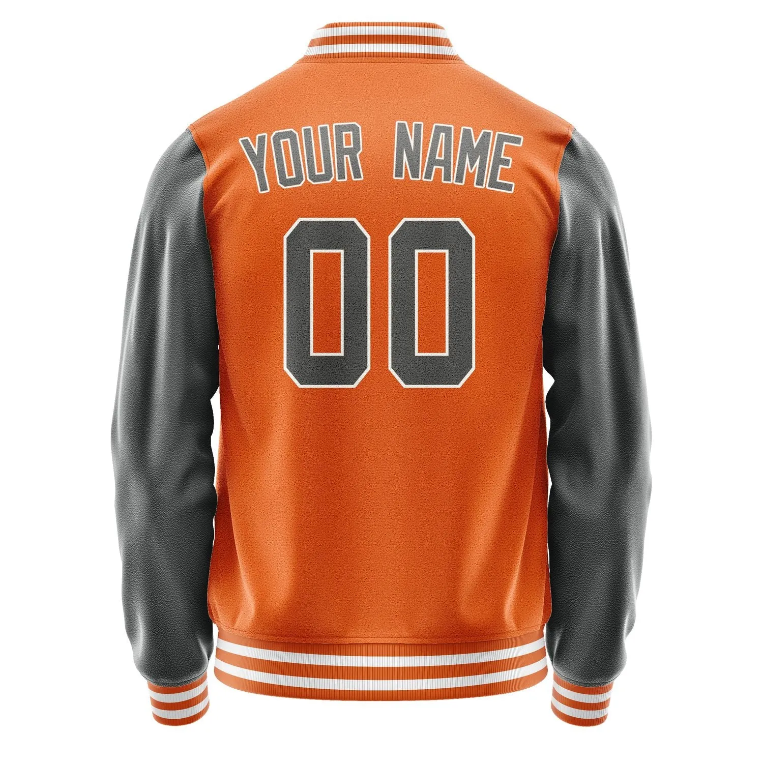 Custom Orange Dark Grey Jacket sold by Tailorly product image thumbnail 3