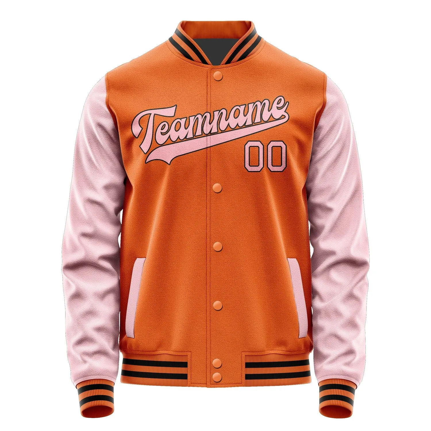 Custom Orange Light Pink Jacket sold by Tailorly product image thumbnail 4