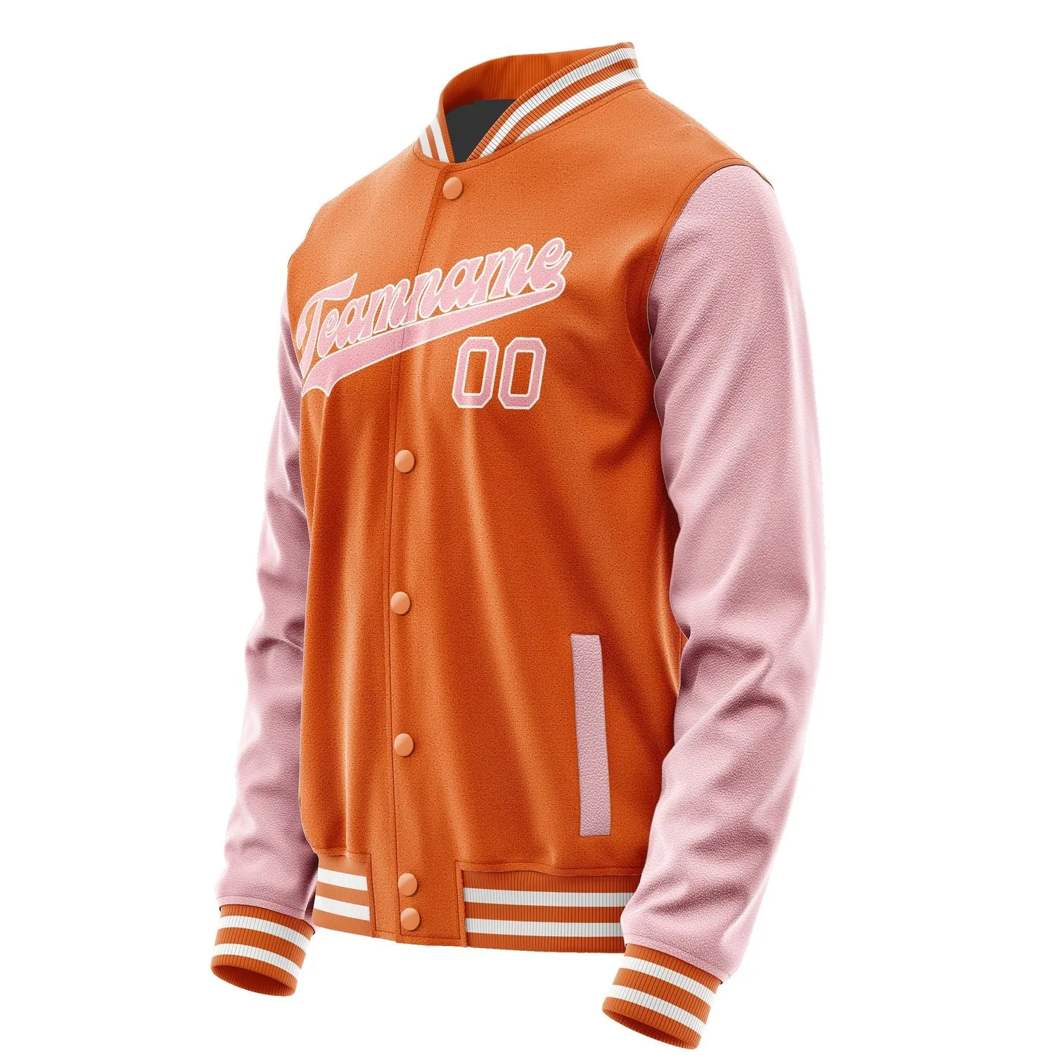 Custom Orange Light Pink Jacket sold by Tailorly product image thumbnail 2