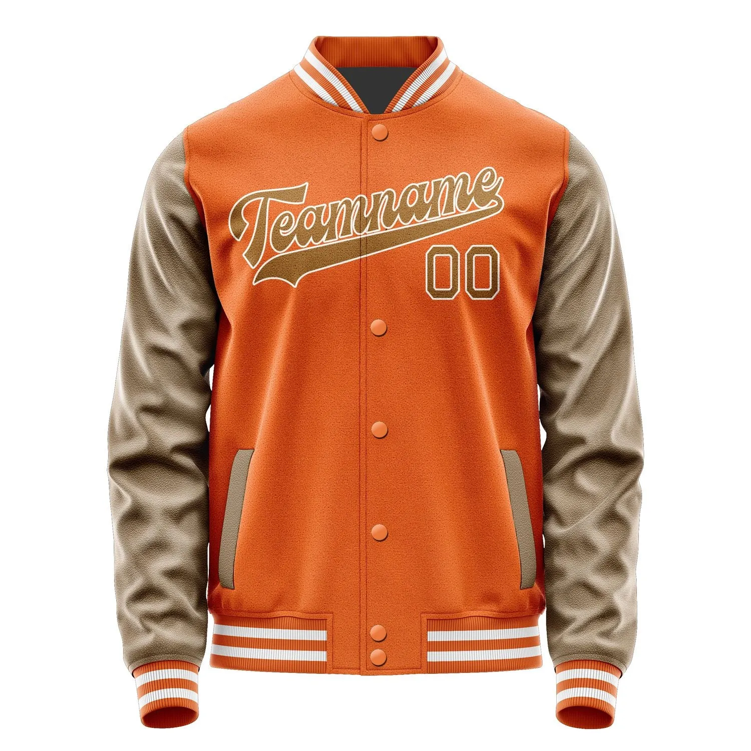 Custom Orange Khaki Jacket sold by Tailorly product image thumbnail 4