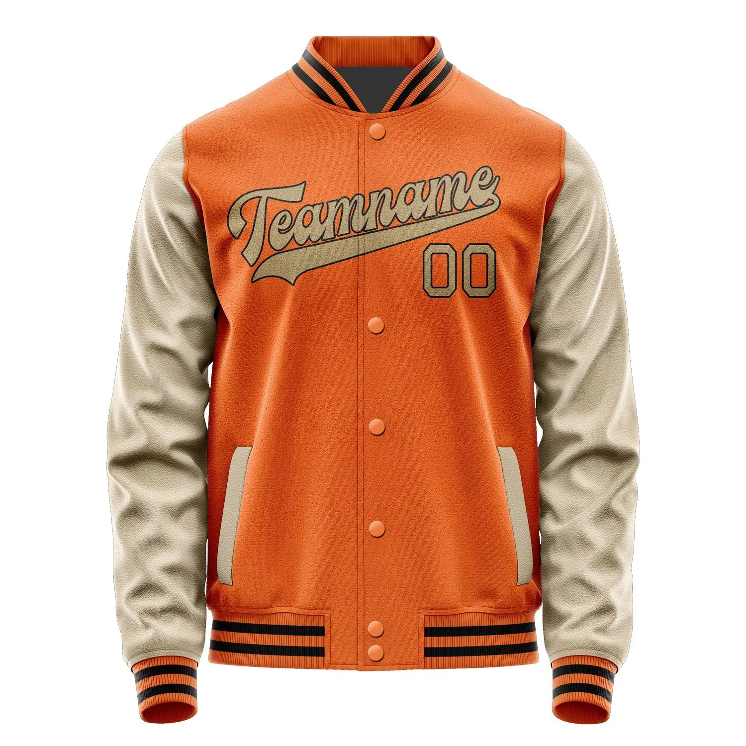 Custom Orange Light Khaki Jacket sold by Tailorly product image thumbnail 4