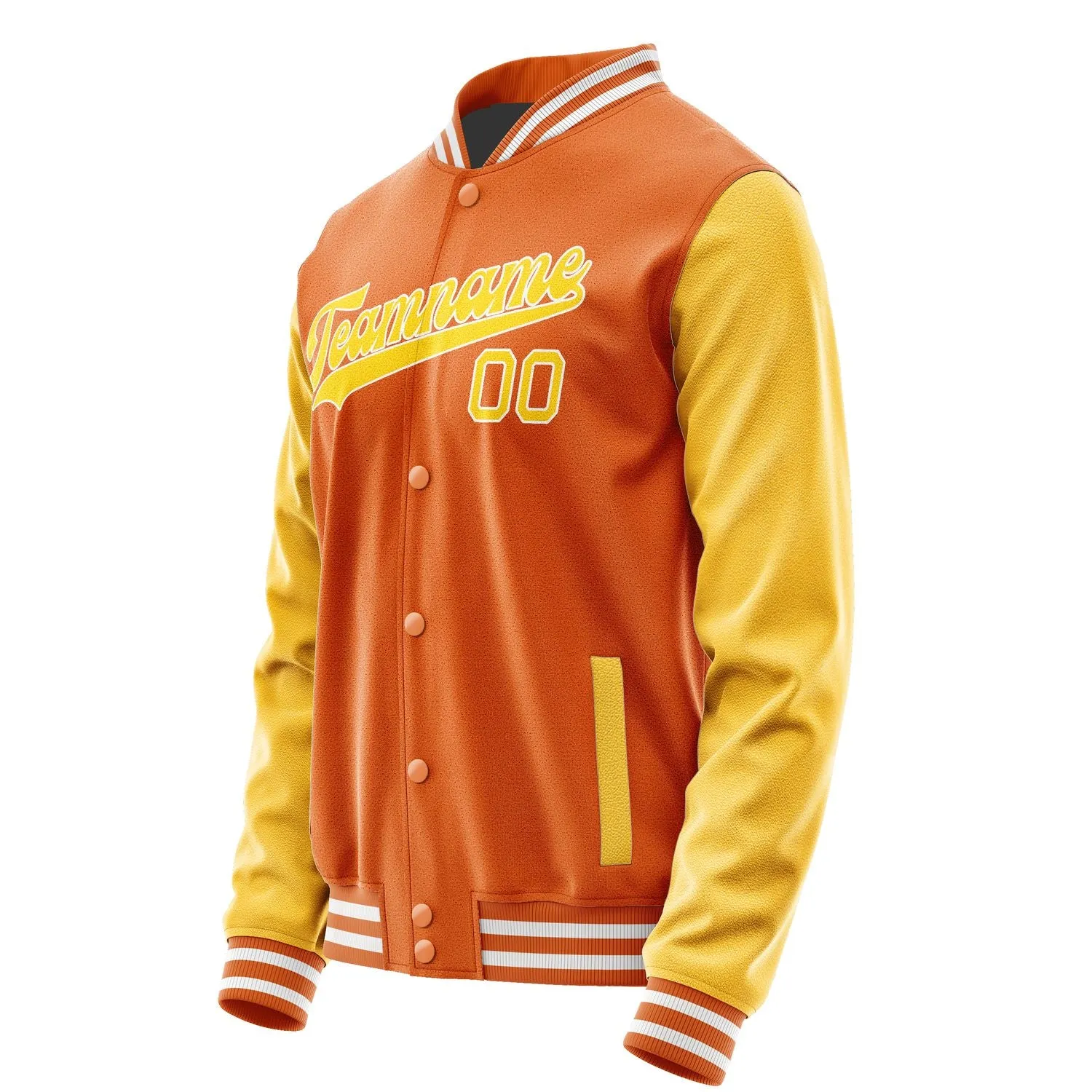 Custom Orange Gold Jacket sold by Tailorly product image thumbnail 2