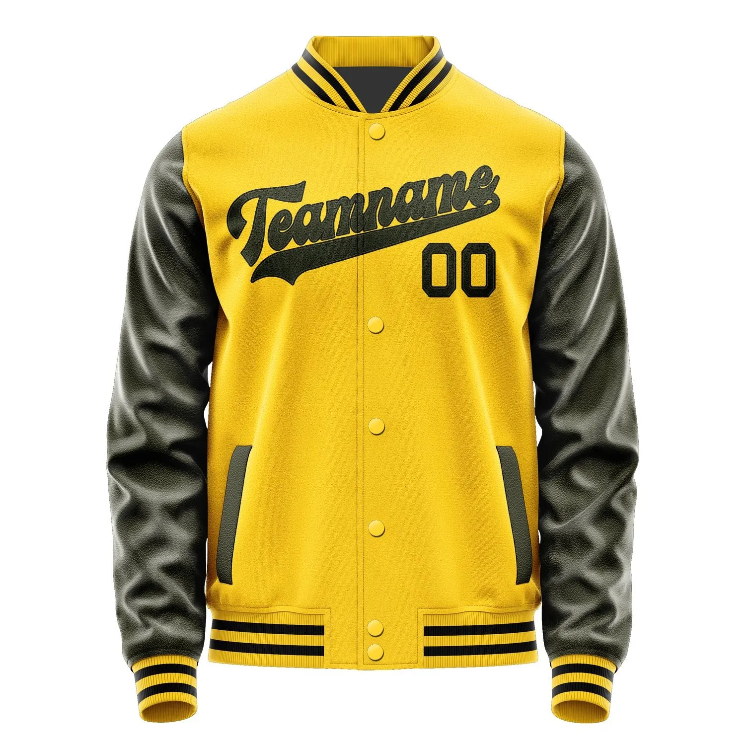 Custom Gold Olive Jacket sold by Tailorly product image thumbnail 4