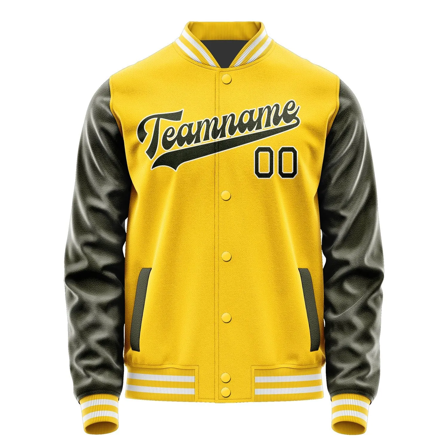 Custom Gold Olive Jacket sold by Tailorly product image thumbnail 4