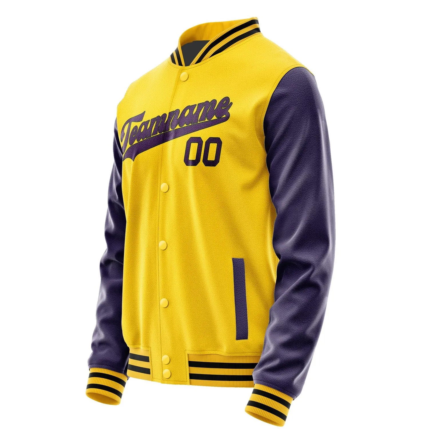 Custom Gold Purple Jacket sold by Tailorly product image thumbnail 2
