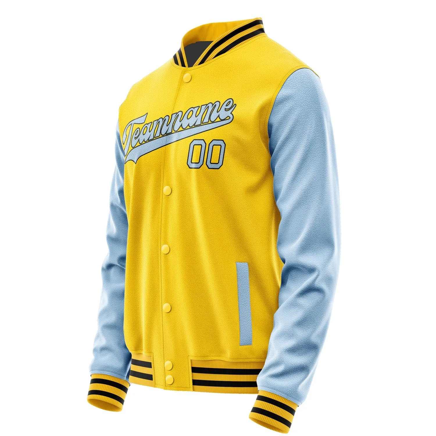 Custom Gold Light Blue Jacket sold by Tailorly product image thumbnail 2