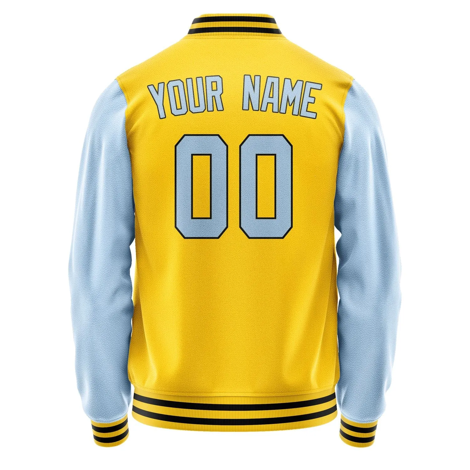 Custom Gold Light Blue Jacket sold by Tailorly product image thumbnail 3