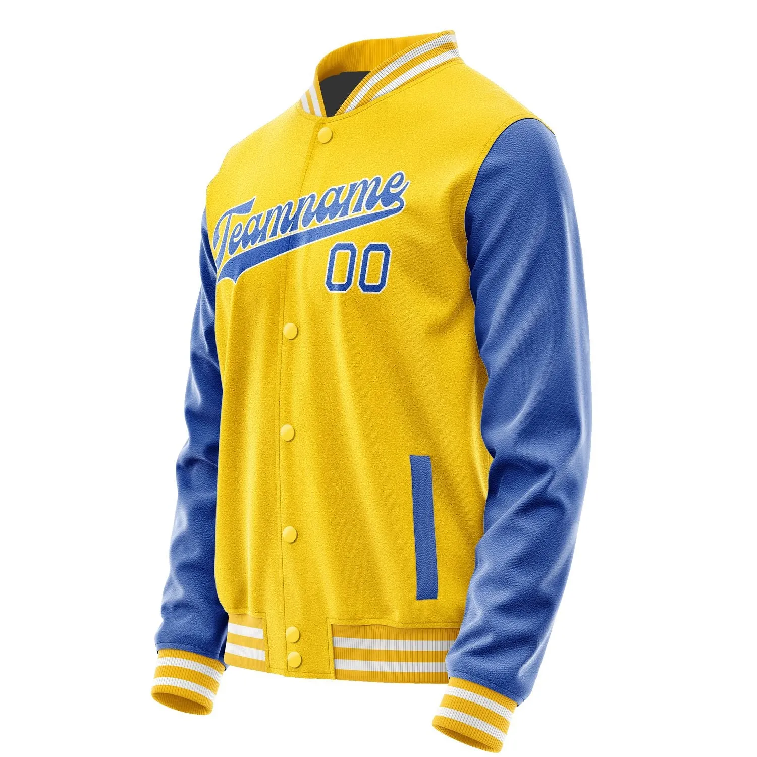 Custom Gold Sky Blue Jacket sold by Tailorly product image thumbnail 2