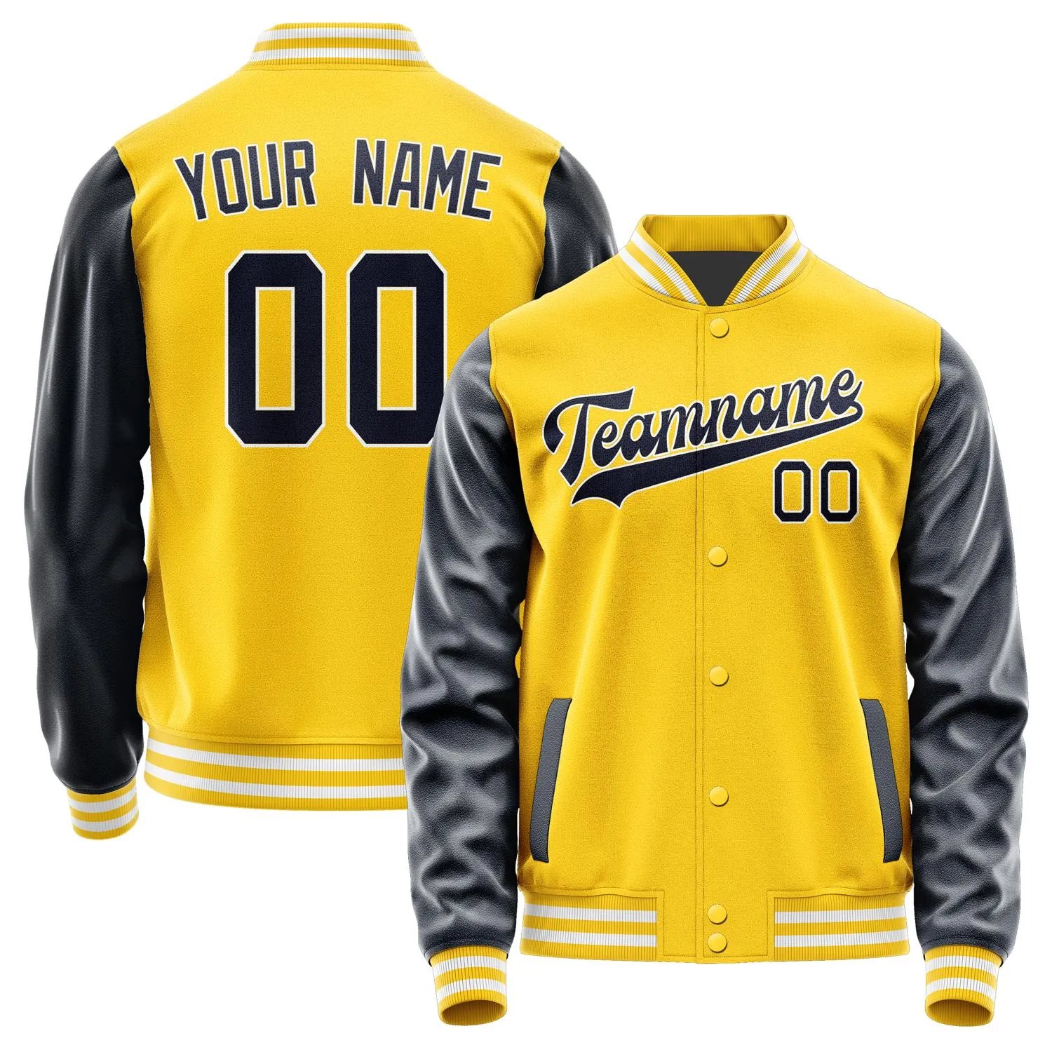 Custom Gold Navy Jacket sold by Tailorly