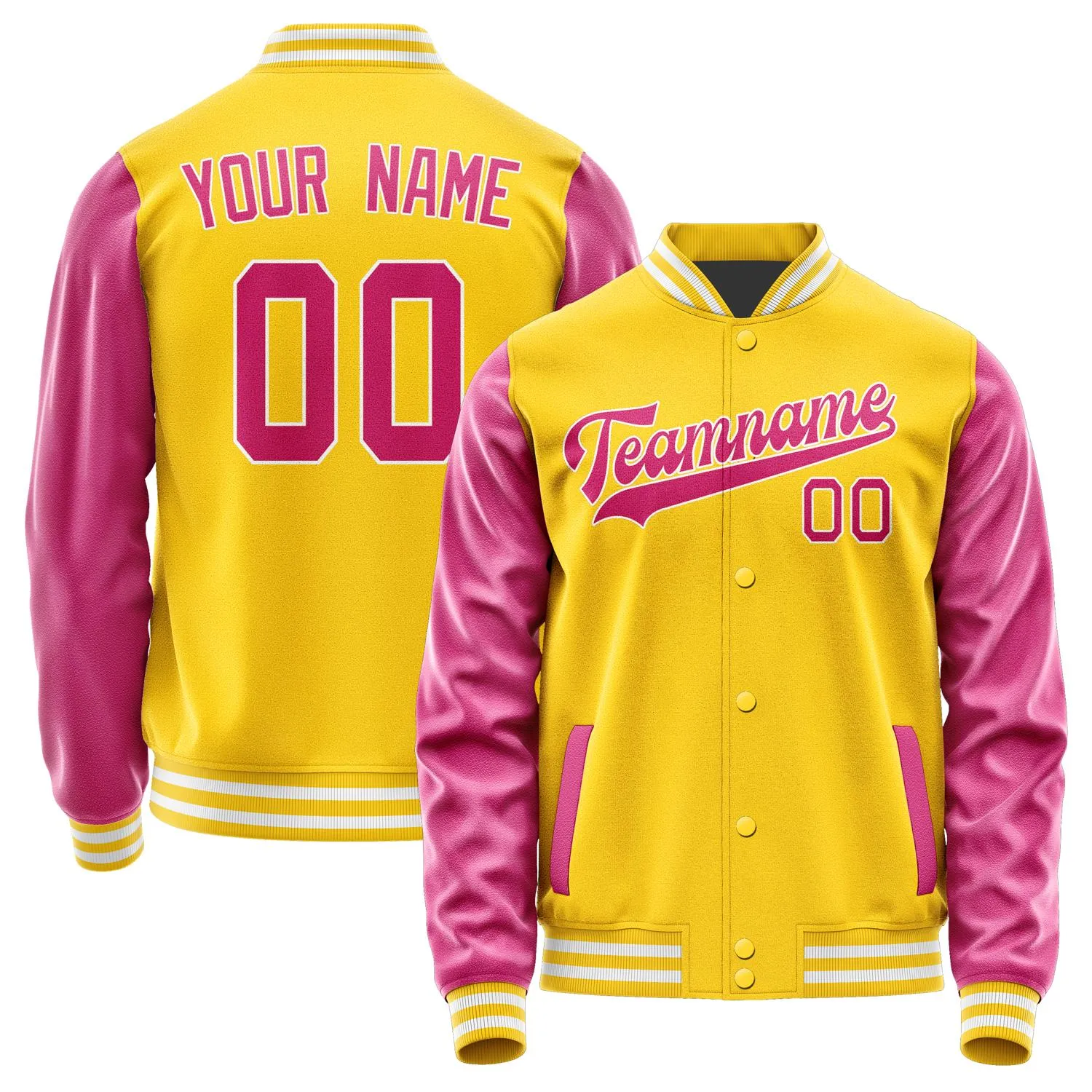 Custom Gold Pink Jacket sold by Tailorly