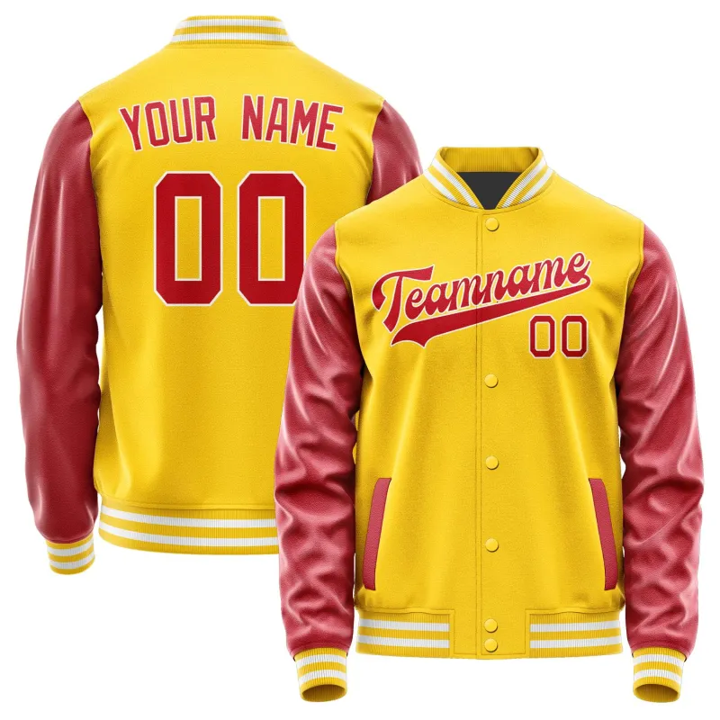 Custom Gold Red Jacket sold by Tailorly