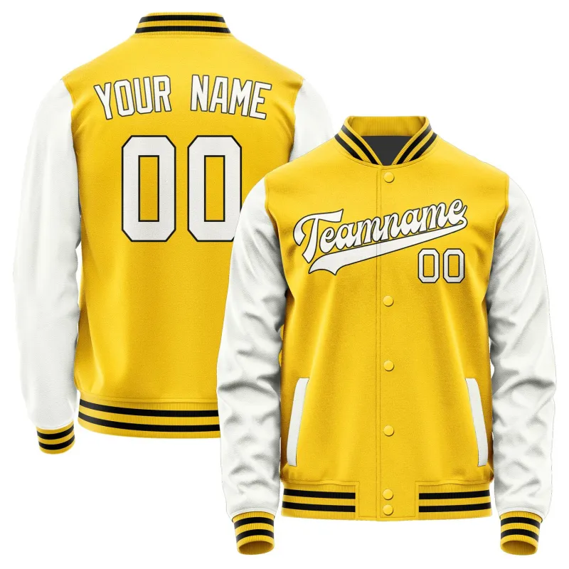 Custom Gold White Jacket sold by Tailorly