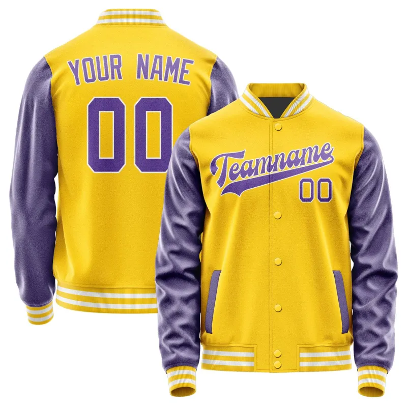 Custom Gold Light Purple Jacket sold by Tailorly