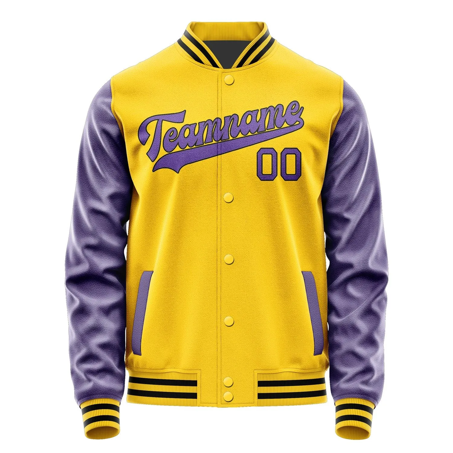 Custom Gold Light Purple Jacket sold by Tailorly product image thumbnail 4