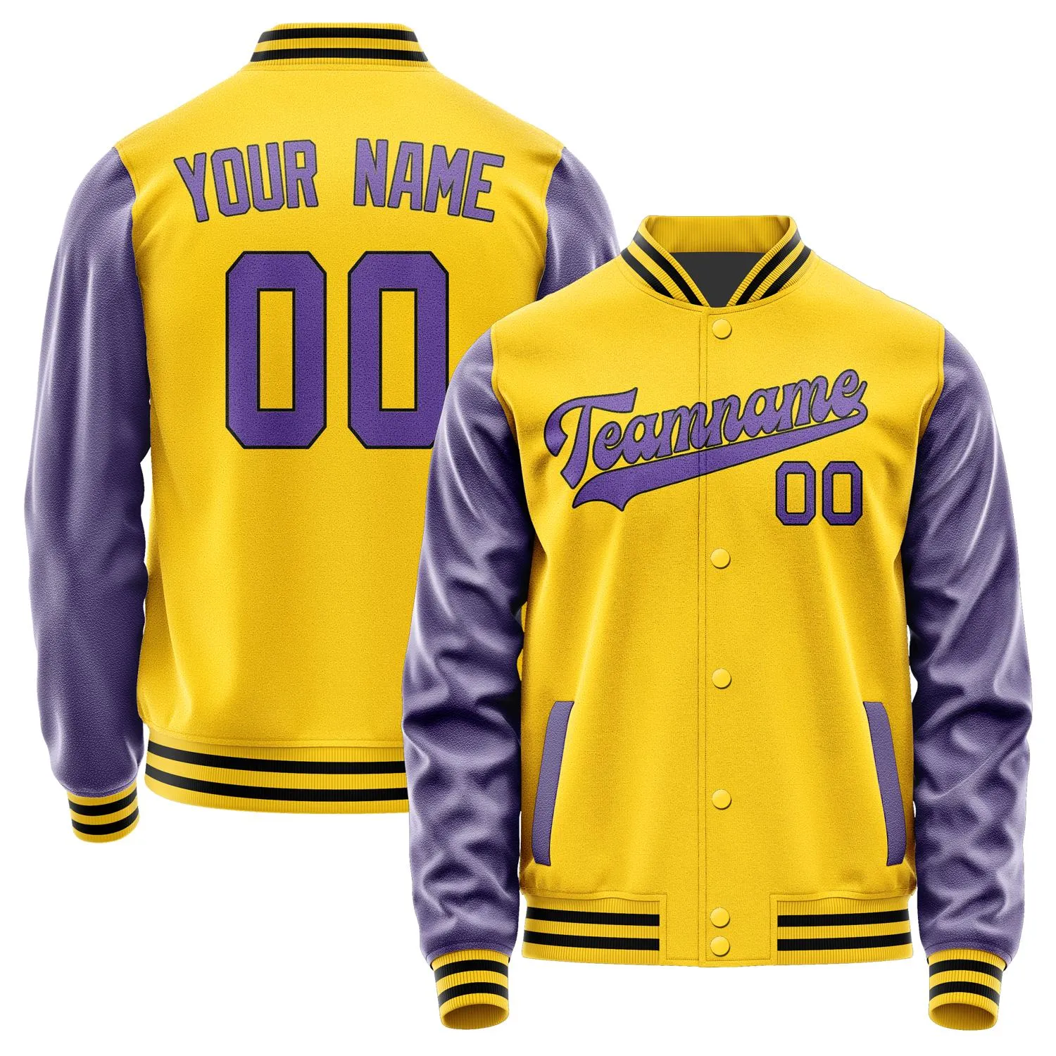 Custom Gold Light Purple Jacket sold by Tailorly