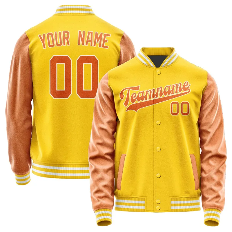Custom Gold Orange Jacket sold by Tailorly