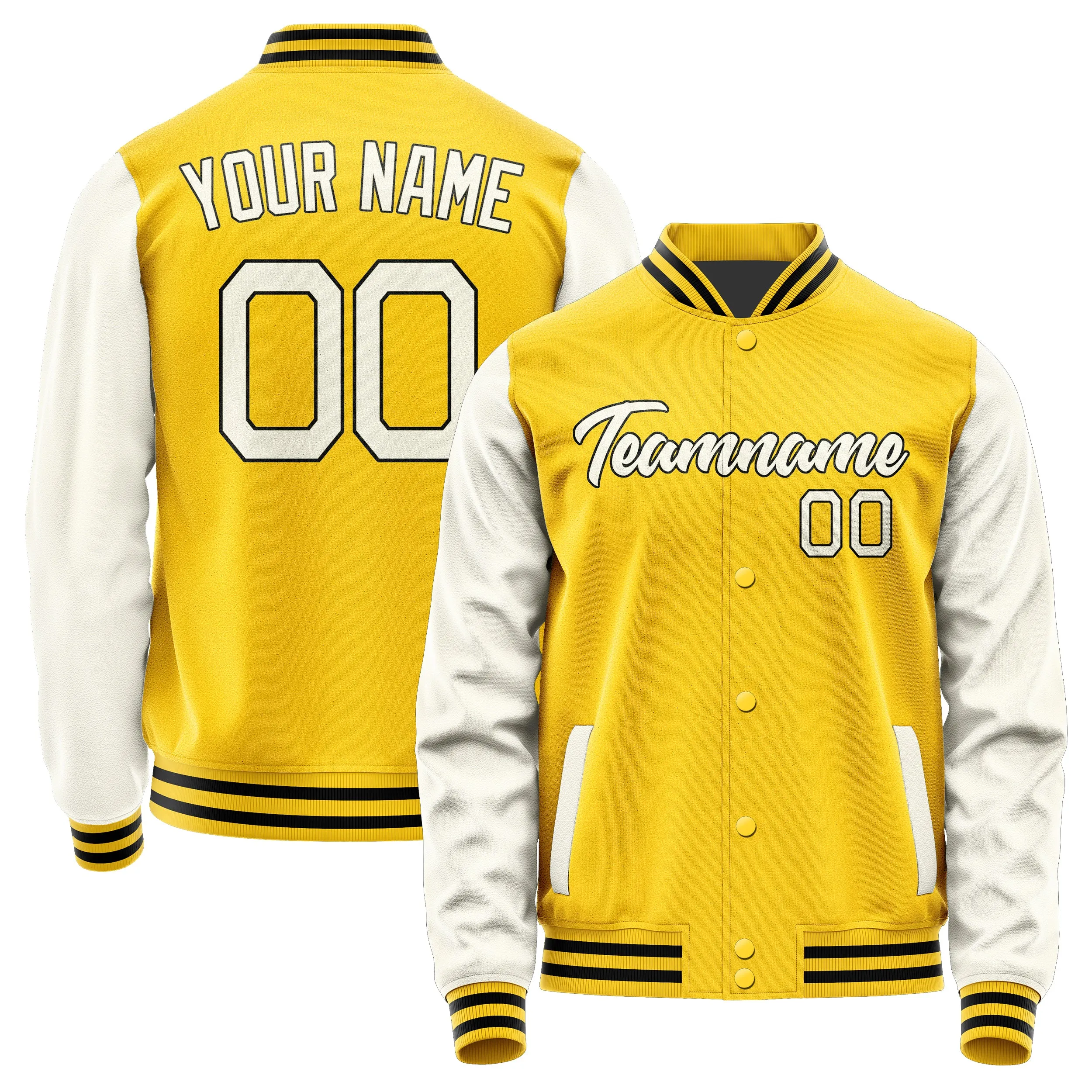 Custom Gold Cream Jacket sold by Tailorly