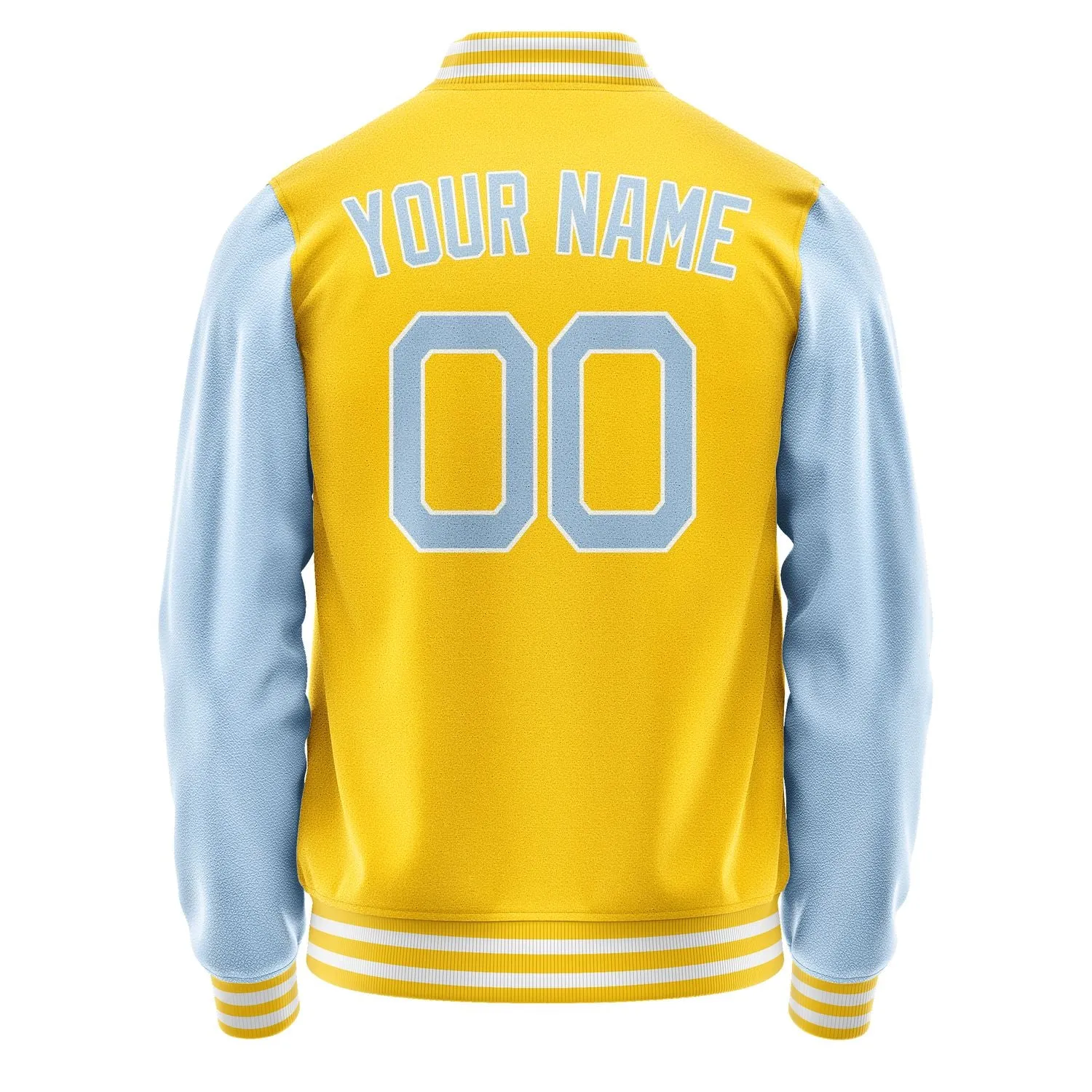 Custom Gold Light Blue Jacket sold by Tailorly product image thumbnail 4