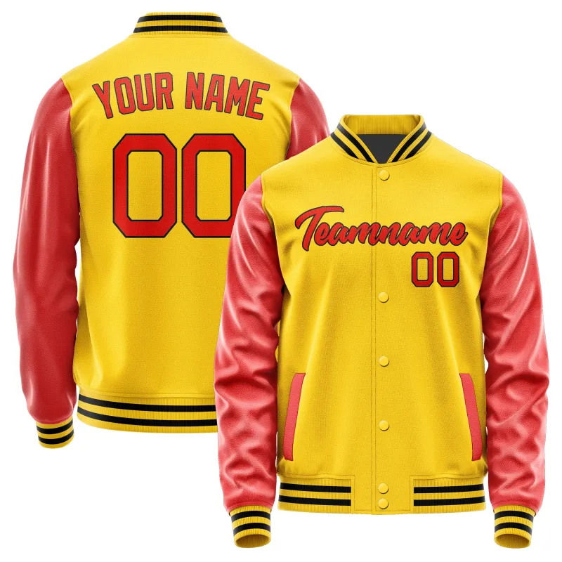Custom Gold Orange Red Jacket sold by Tailorly