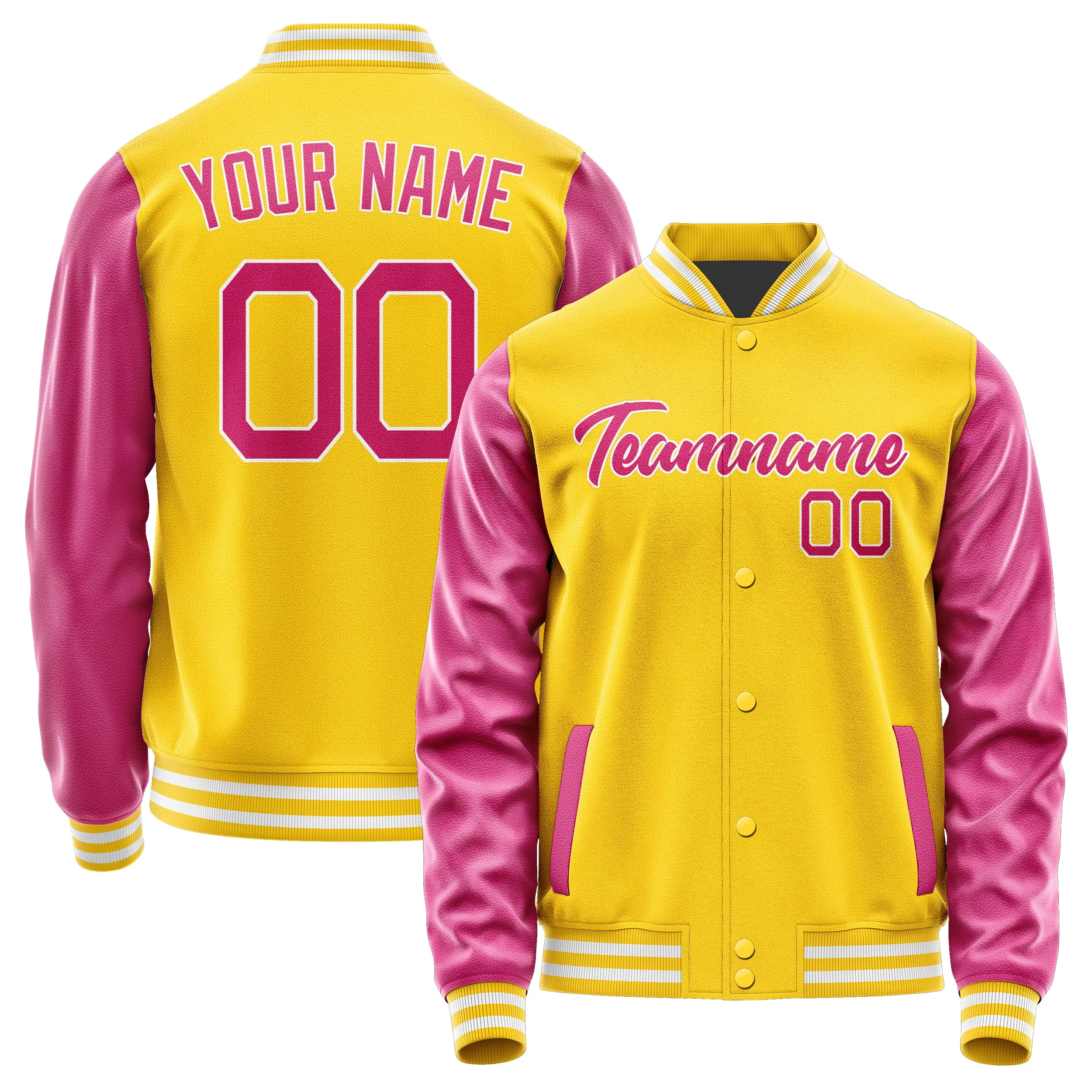 Custom Gold Pink Jacket sold by Tailorly