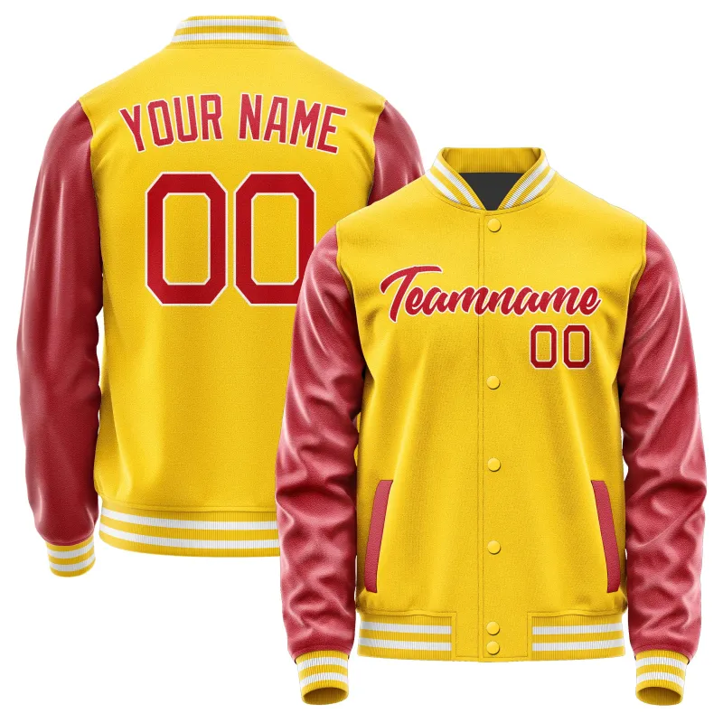 Custom Gold Red Jacket sold by Tailorly