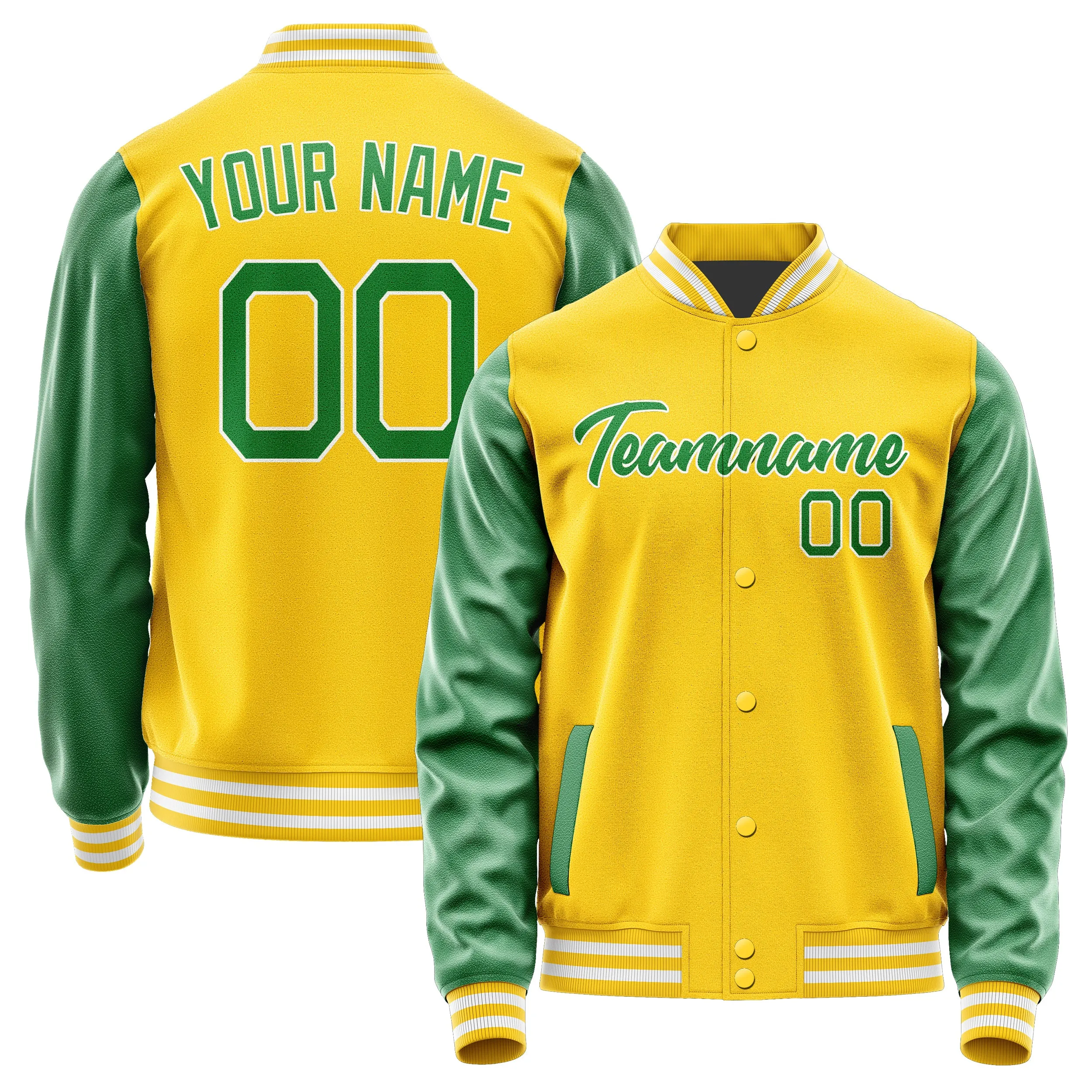 Custom Gold Emerald Green Jacket sold by Tailorly