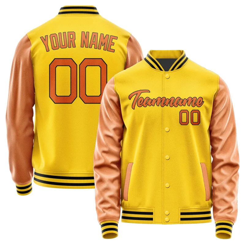 Custom Gold Orange Jacket sold by Tailorly
