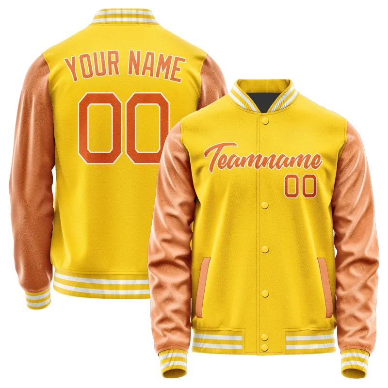 Custom Gold Orange Jacket sold by Tailorly
