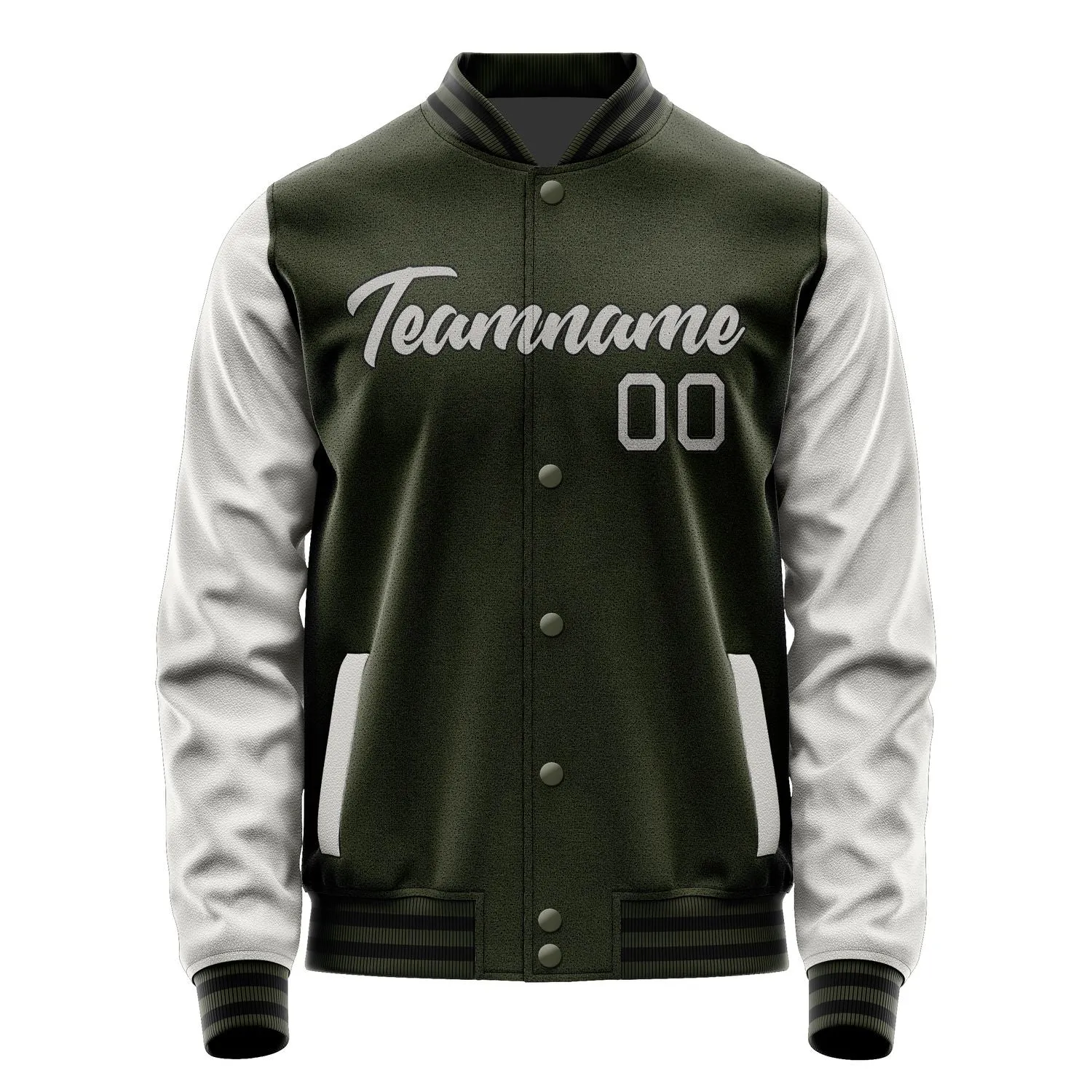 Custom Olive Cream Jacket sold by Tailorly product image thumbnail 2
