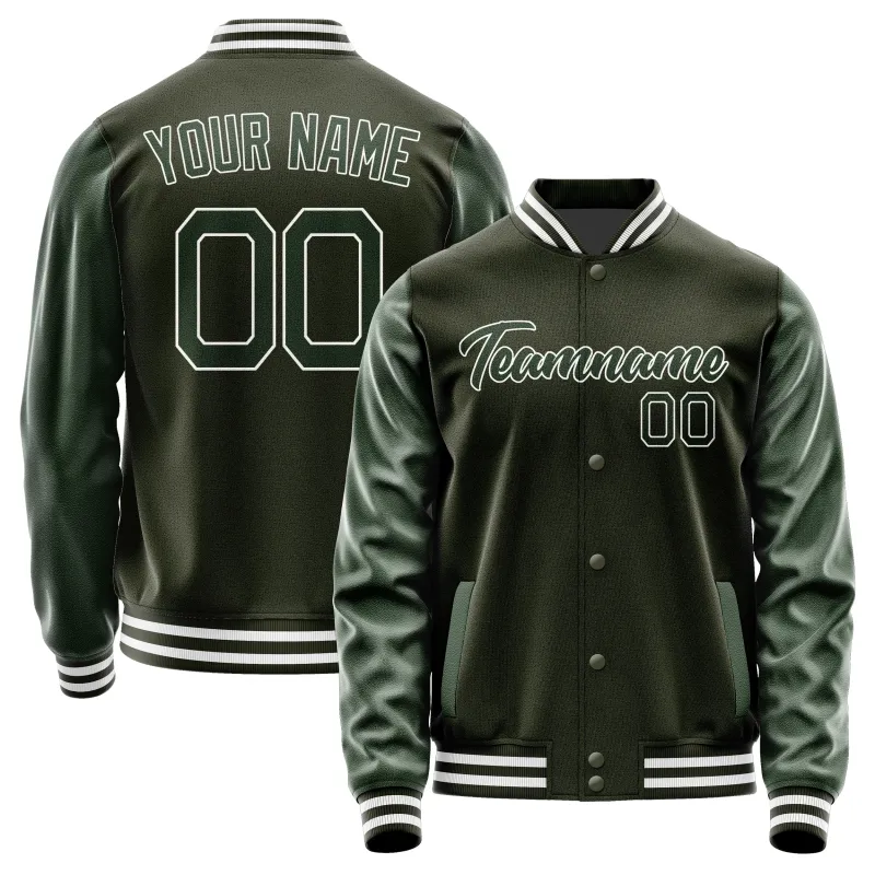 Custom Olive Dark Green Jacket sold by Tailorly