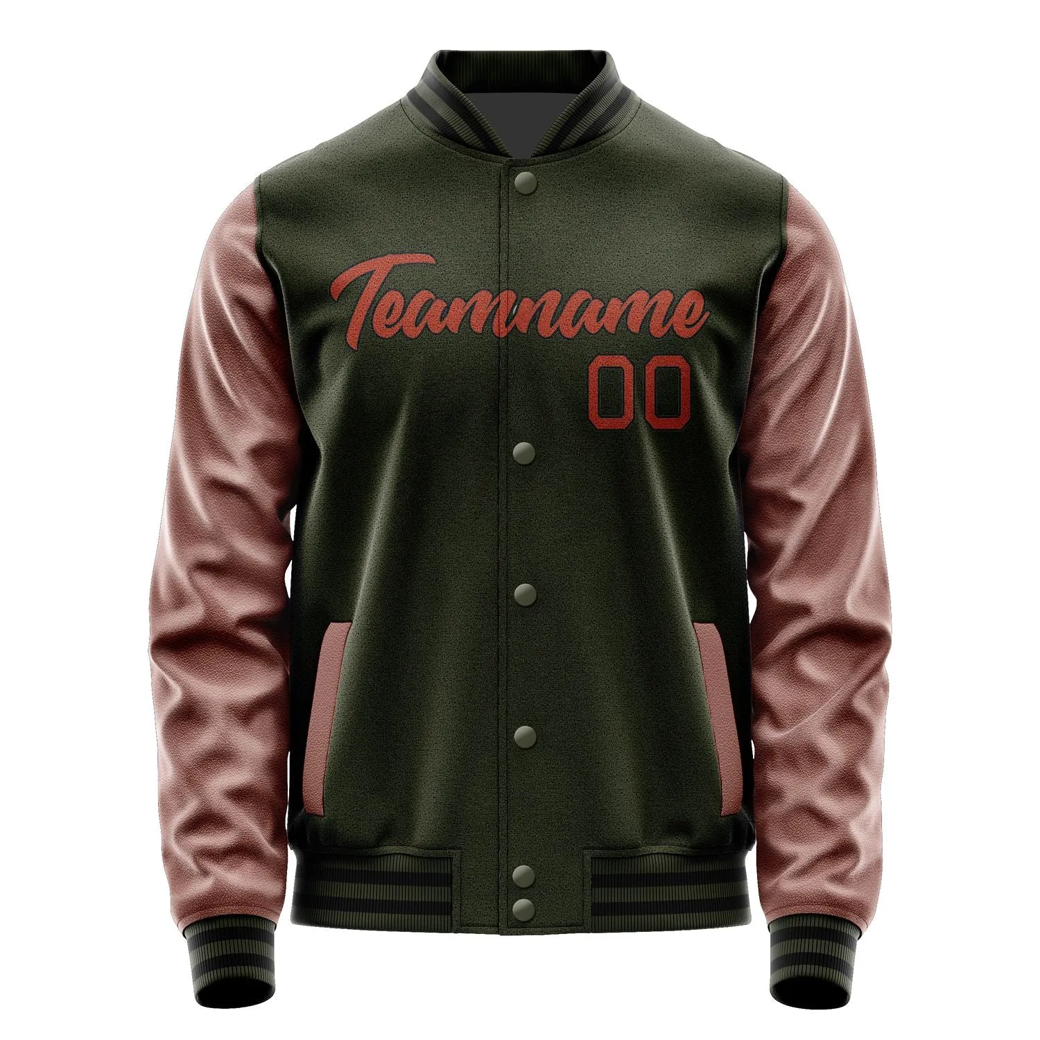 Custom Olive Crimson Red Jacket sold by Tailorly product image thumbnail 2