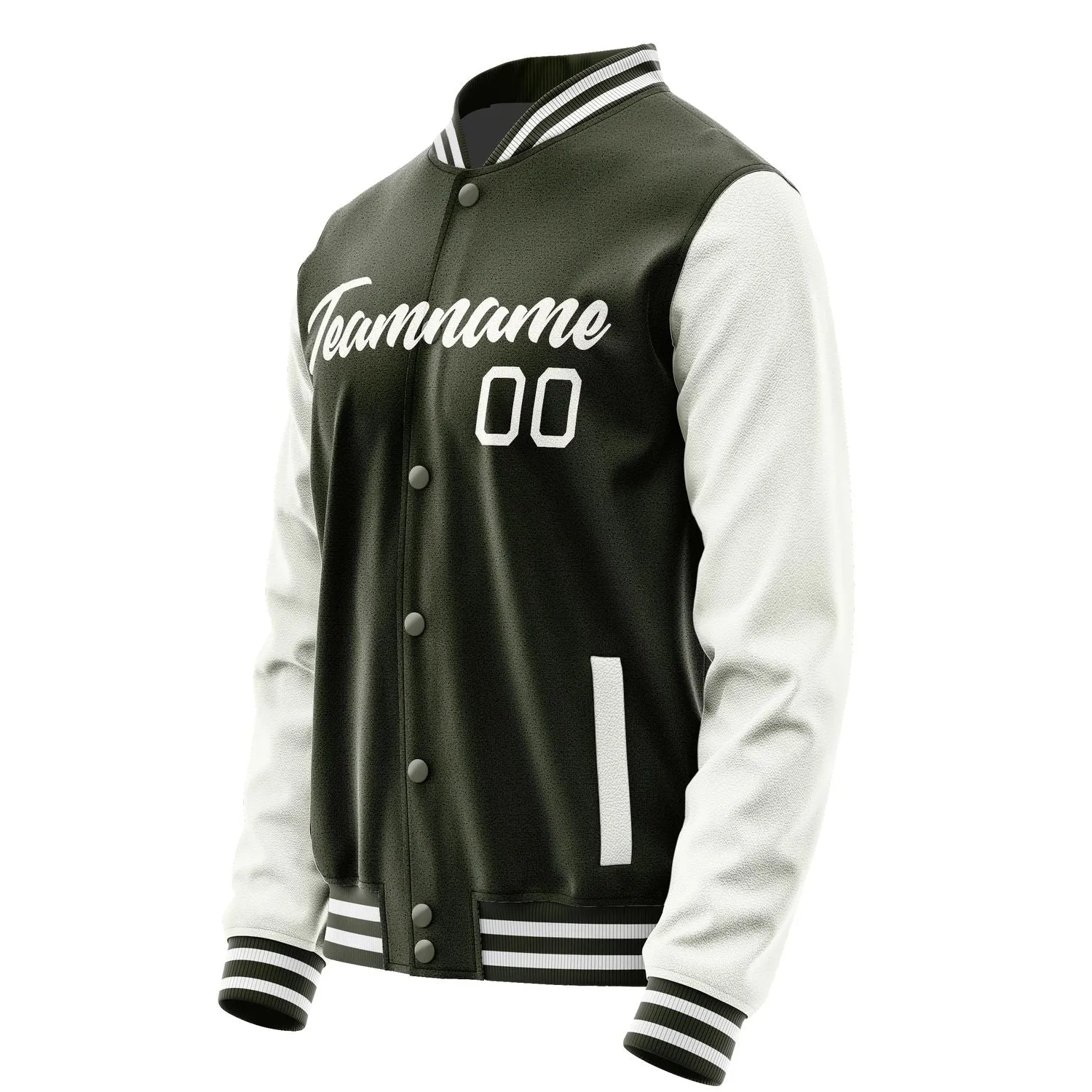 Custom Olive White Jacket sold by Tailorly product image thumbnail 3