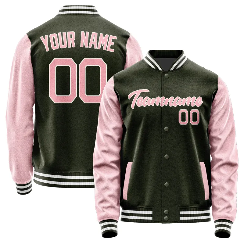 Custom Olive Light Pink Jacket sold by Tailorly