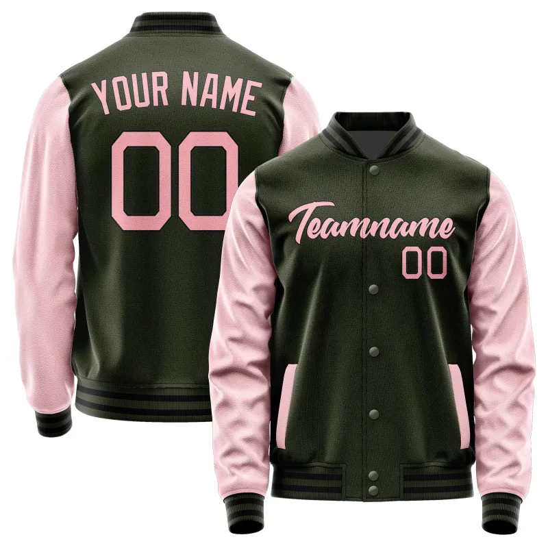 Custom Olive Light Pink Jacket sold by Tailorly