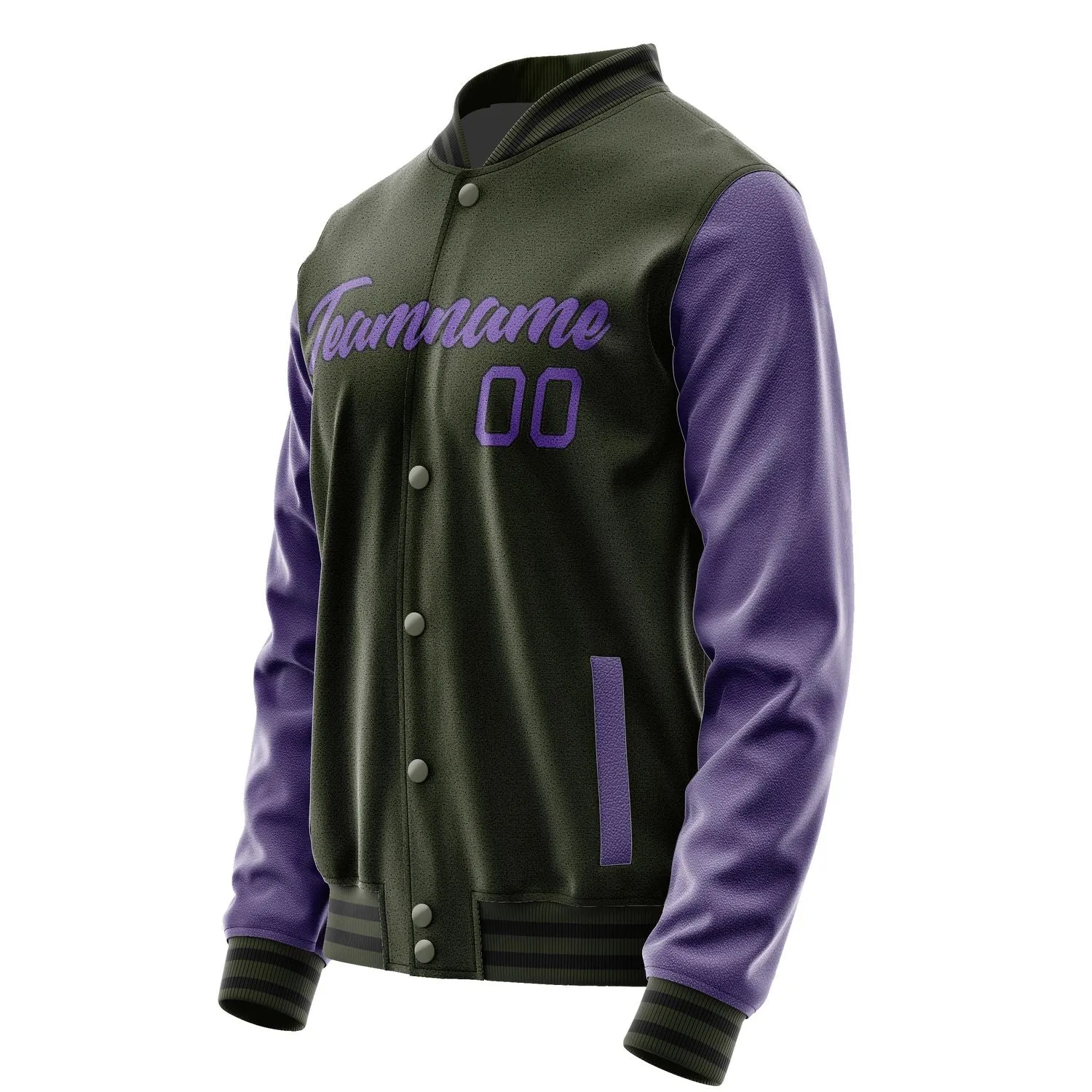 Custom Olive Light Purple Jacket sold by Tailorly product image thumbnail 3