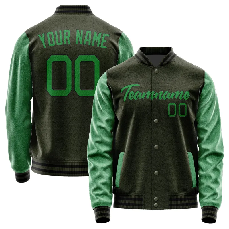 Custom Olive Emerald Green Jacket sold by Tailorly