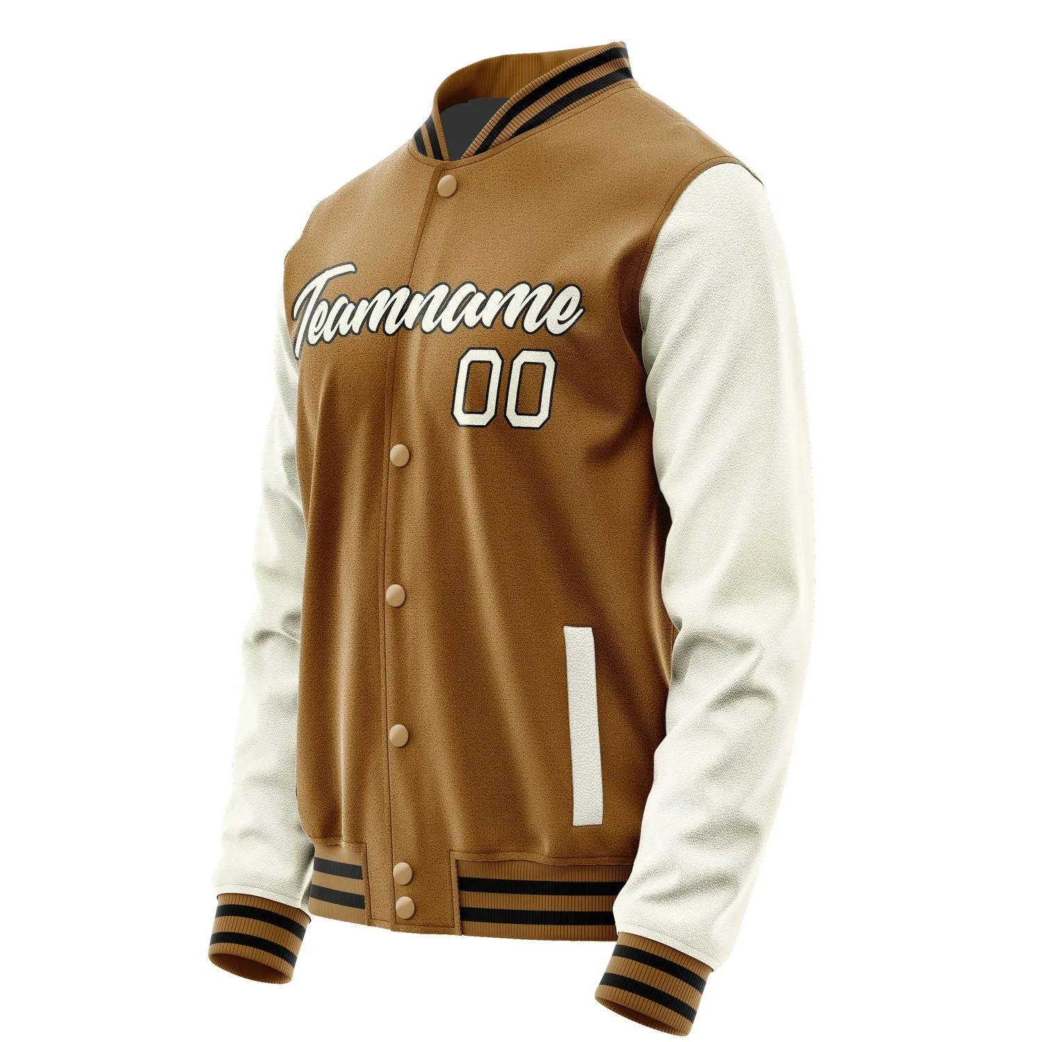 Custom Khaki Cream Jacket sold by Tailorly product image thumbnail 3