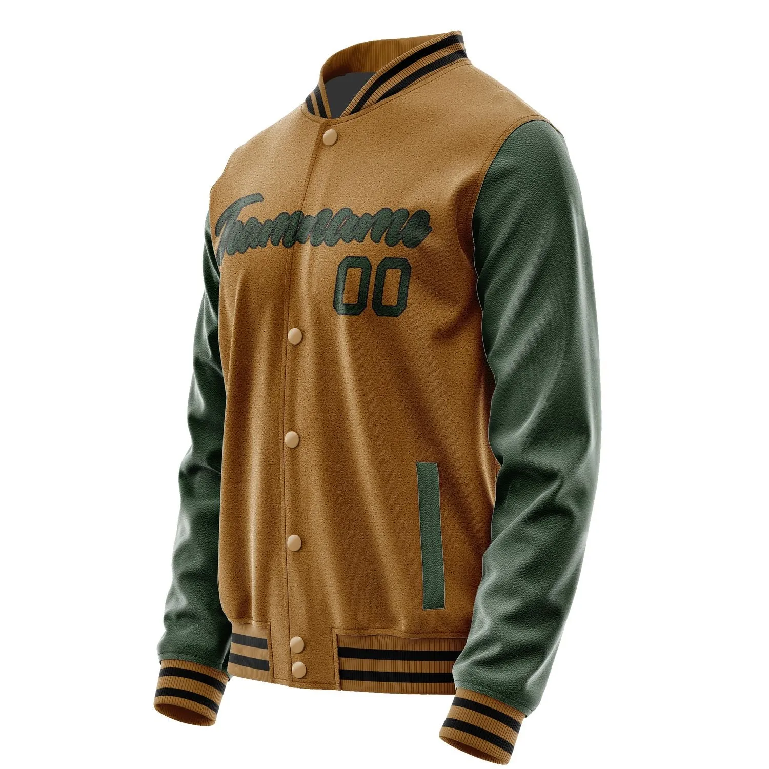 Custom Khaki Dark Green Jacket sold by Tailorly product image thumbnail 3